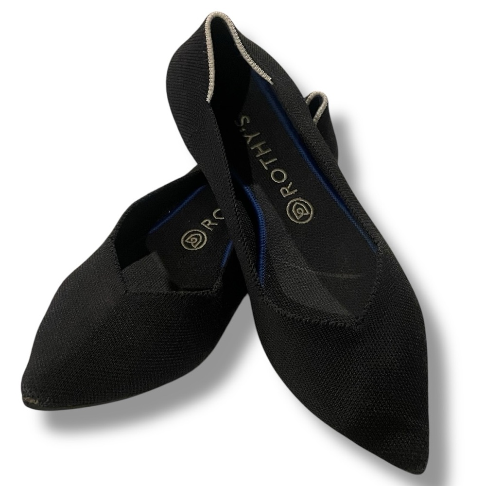 Rothy’s The Point flats in black size 9.5